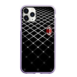 Чехол iPhone 11 Pro матовый Милан футбольный клуб, цвет: 3D-светло-сиреневый