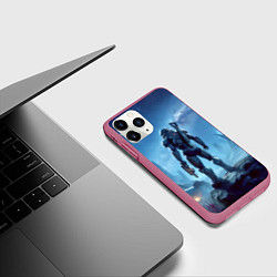 Чехол iPhone 11 Pro матовый Mass Effect - ai art, цвет: 3D-малиновый — фото 2
