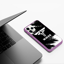 Чехол iPhone 11 Pro матовый Цикады краски, цвет: 3D-фиолетовый — фото 2
