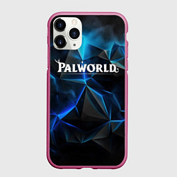 Чехол iPhone 11 Pro матовый Palworld ледяные плиты, цвет: 3D-малиновый