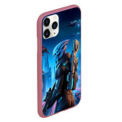 Чехол iPhone 11 Pro матовый Mass Effect - ai art, цвет: 3D-малиновый — фото 2