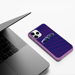 Чехол iPhone 11 Pro матовый Mercedes-Benz Vision AVTR, цвет: 3D-фиолетовый — фото 2