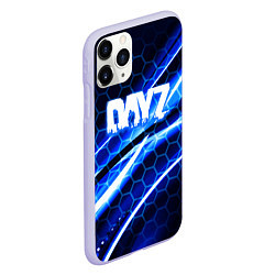 Чехол iPhone 11 Pro матовый Dayz текстура броня биохазард, цвет: 3D-светло-сиреневый — фото 2