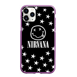 Чехол iPhone 11 Pro матовый Nirvana stars steel