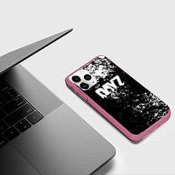 Чехол iPhone 11 Pro матовый Dayz краски брызги, цвет: 3D-малиновый — фото 2