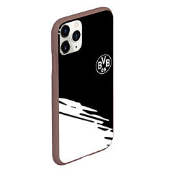 Чехол iPhone 11 Pro матовый Borussia текстура краски, цвет: 3D-коричневый — фото 2