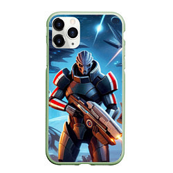 Чехол iPhone 11 Pro матовый Mass Effect - ai art