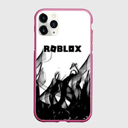 Чехол iPhone 11 Pro матовый Roblox flame текстура, цвет: 3D-малиновый