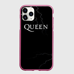 Чехол iPhone 11 Pro матовый Queen квин король, цвет: 3D-малиновый