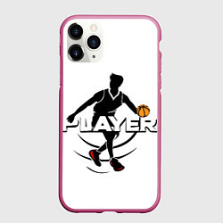 Чехол iPhone 11 Pro матовый Игрок, цвет: 3D-малиновый