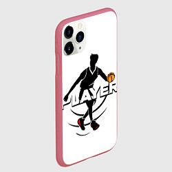 Чехол iPhone 11 Pro матовый Игрок, цвет: 3D-малиновый — фото 2