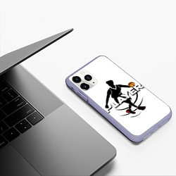 Чехол iPhone 11 Pro матовый Игрок, цвет: 3D-светло-сиреневый — фото 2