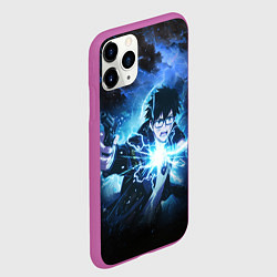 Чехол iPhone 11 Pro матовый Юкио - Синий экзорцист, цвет: 3D-фиолетовый — фото 2