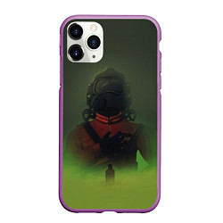 Чехол iPhone 11 Pro матовый Lethal Company: Green Fog