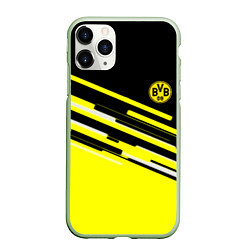 Чехол iPhone 11 Pro матовый Borussia текстура спорт