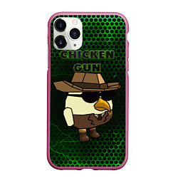 Чехол iPhone 11 Pro матовый Chicken gun green