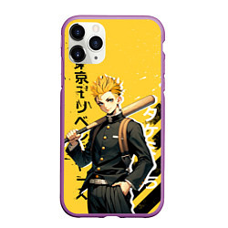 Чехол iPhone 11 Pro матовый Токийские Мстители - Такемичи Ханагаки, цвет: 3D-фиолетовый