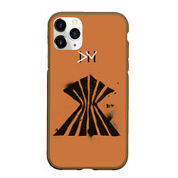 Чехол iPhone 11 Pro матовый Depeche Mode a broken frame, цвет: 3D-коричневый