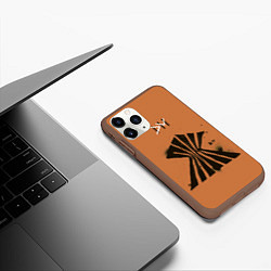 Чехол iPhone 11 Pro матовый Depeche Mode a broken frame, цвет: 3D-коричневый — фото 2