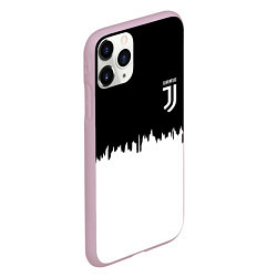 Чехол iPhone 11 Pro матовый Juventus белый огонь текстура, цвет: 3D-розовый — фото 2