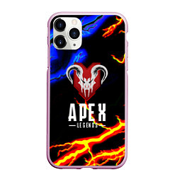 Чехол iPhone 11 Pro матовый Apex legens storm, цвет: 3D-розовый