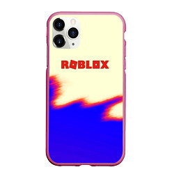 Чехол iPhone 11 Pro матовый Roblox краски текстура game, цвет: 3D-малиновый