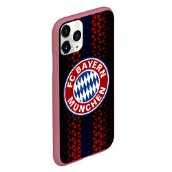 Чехол iPhone 11 Pro матовый Футбольный клуб Бавария, цвет: 3D-малиновый — фото 2