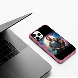 Чехол iPhone 11 Pro матовый William Glen Harold Billy Herrington Guchi-muchi, цвет: 3D-малиновый — фото 2