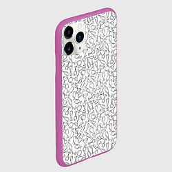 Чехол iPhone 11 Pro матовый Бокалы, цвет: 3D-фиолетовый — фото 2