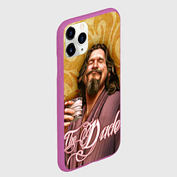 Чехол iPhone 11 Pro матовый The Big Lebowski dude, цвет: 3D-фиолетовый — фото 2