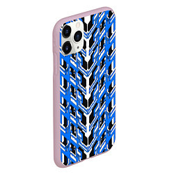 Чехол iPhone 11 Pro матовый Синяя техно броня, цвет: 3D-розовый — фото 2