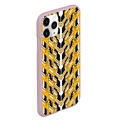 Чехол iPhone 11 Pro матовый Жёлтая техно броня, цвет: 3D-розовый — фото 2
