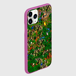 Чехол iPhone 11 Pro матовый Карта из Героев 3, цвет: 3D-фиолетовый — фото 2
