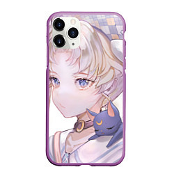 Чехол iPhone 11 Pro матовый Sailor Moon Усаги Цукино, цвет: 3D-фиолетовый