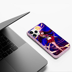 Чехол iPhone 11 Pro матовый Sailor Moon Рэй Хино, цвет: 3D-розовый — фото 2