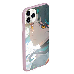 Чехол iPhone 11 Pro матовый Genshin Impact Xiao Adept smile, цвет: 3D-розовый — фото 2