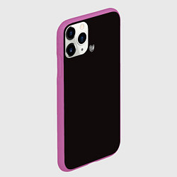 Чехол iPhone 11 Pro матовый Маленькое сердце, цвет: 3D-фиолетовый — фото 2