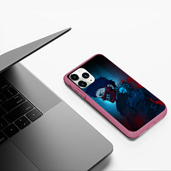 Чехол iPhone 11 Pro матовый Хитан в маске - Ниндзя Камуи, цвет: 3D-малиновый — фото 2