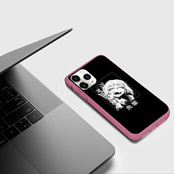 Чехол iPhone 11 Pro матовый Химико Тога My hero academy, цвет: 3D-малиновый — фото 2