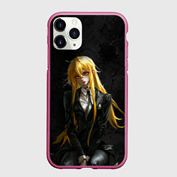 Чехол iPhone 11 Pro матовый Гидо - Ведьма и чудовище, цвет: 3D-малиновый