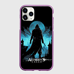 Чехол iPhone 11 Pro матовый Assassins creed сумерки, цвет: 3D-фиолетовый