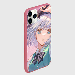 Чехол iPhone 11 Pro матовый Touhou Project Youmu Konpaku мило, цвет: 3D-малиновый — фото 2