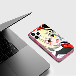 Чехол iPhone 11 Pro матовый Touhou Project Rumia happy, цвет: 3D-малиновый — фото 2