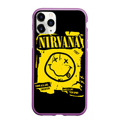 Чехол iPhone 11 Pro матовый Nirvana - смайлик