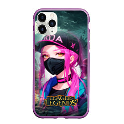 Чехол iPhone 11 Pro матовый League Of Legends Akali Kda