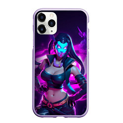 Чехол iPhone 11 Pro матовый League of Legends Kaisa Kda style