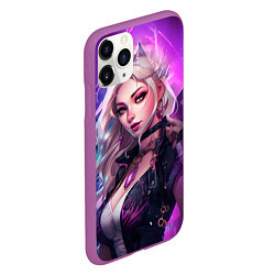 Чехол iPhone 11 Pro матовый League of Legends Kaisa Kda style, цвет: 3D-фиолетовый — фото 2