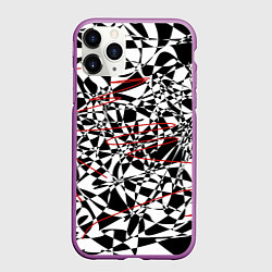 Чехол iPhone 11 Pro матовый Графика, цвет: 3D-фиолетовый