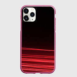 Чехол iPhone 11 Pro матовый Веяние, цвет: 3D-малиновый