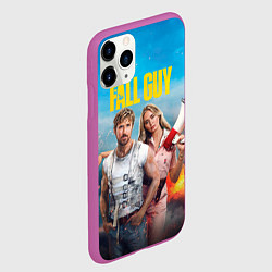 Чехол iPhone 11 Pro матовый Ryan Gosling and Emily Blunt каскадеры, цвет: 3D-фиолетовый — фото 2